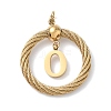 304 Stainless Steel Pendants STAS-D154-01O-G-1