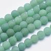 Natural Green Aventurine Beads Strands G-G748-08-8mm-2