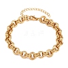 304 Stainless Steel Double Link Chain Bracelets for Women SA-H001-23G-3