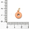 Spray Painted Brass Charms KK-CBAEB58-03B-3