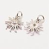 Brass Micro Pave Grade AAA Cubic Zirconia Charms ZIRC-G090-21P-NR-1