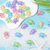 30Pcs UV Plating Transparent Acrylic Beads TACR-SC0002-77-7