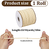 1 Roll Round Braided Cowhide Cords WL-CY0001-01B-2