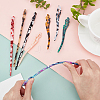8Pcs 8 Styles Acrylic Hair Sticks OHAR-NB0001-18-3