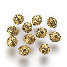 Tibetan Style Alloy Beads X-GLF0814Y-NF