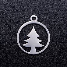 Non-Tarnish 304 Stainless Steel Hollow Pendants STAS-Q201-JN301-1