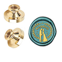 Wax Seal Brass Stamp Head AJEW-WH0209-593