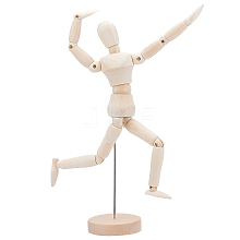 Unfinished Blank Wooden Puppet DIY-WH0163-92C