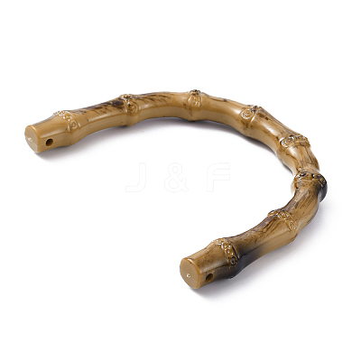Plastic Imitation Bamboo U-Shaped Bag Handles FIND-WH0010-28A-1