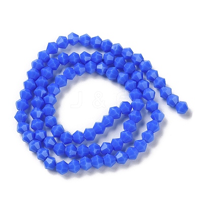 Opaque Solid Color Imitation Jade Glass Beads Strands GLAA-F029-P4mm-11-1