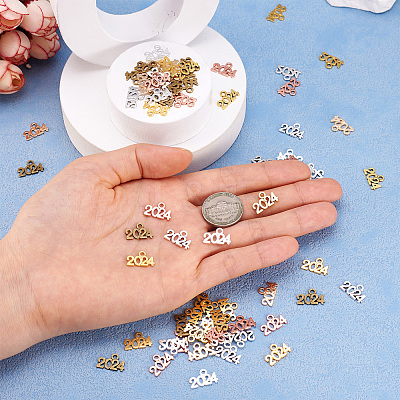 140Pcs 7 Colors Alloy Pendants FIND-TA0004-55-1