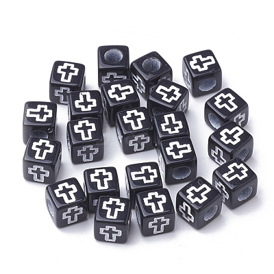 Craft Style Acrylic Beads MACR-Q226-01B-1