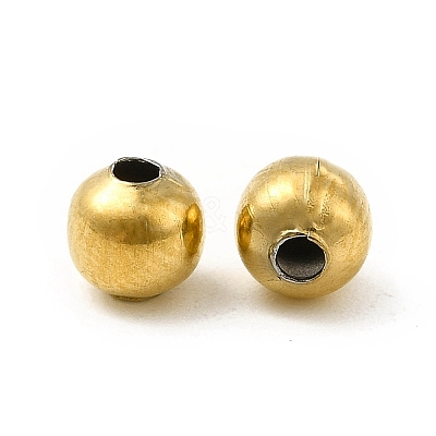 304 Stainless Steel Round Beads STAS-P319-09B-G-1