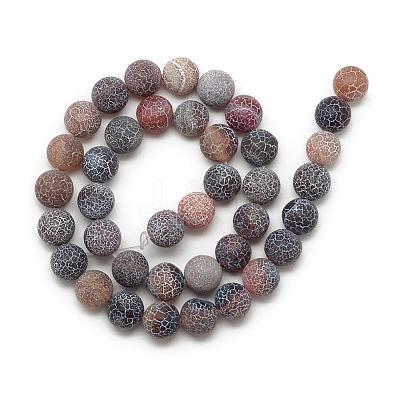 Natural Weathered Agate Bead Strands G-S237-14mm-11-1