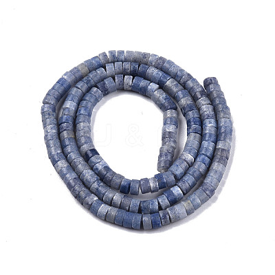 Dyed & Heated Natural Blue Aventurine Beads Strands G-N326-146-B01-1