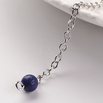 Platinum Tone Brass Natural & Synthetic Mixed Stone Cone Hexagonal Pointed Dowsing Pendulums MAK-M015-01-1