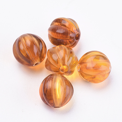 Acrylic Corrugated Beads X-OACR-S016-29-1