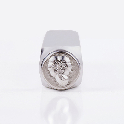 Iron Metal Stamps AJEW-BC0005-54L-1