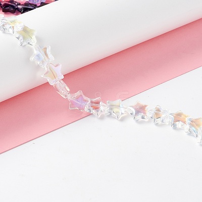 Transparent Glass Beads Strand GLAA-K057-01K-1