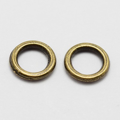 Alloy Soldered Closed Jump Rings X-PALLOY-P119-04AB-1