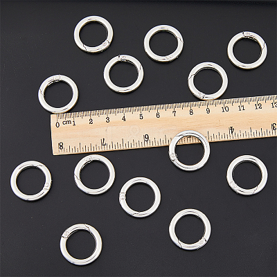 30Pcs Zinc Alloy Spring Gate Rings FIND-HY0001-69-1