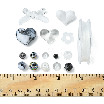 DIY Beaded Stretch Bracelet Making Kit DIY-FS0003-23-1