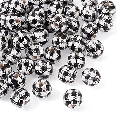 Natural Wooden Beads WOOD-TAC0010-05A-1