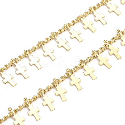 Handmade Brass Curb Chains CHC-E020-09G-1