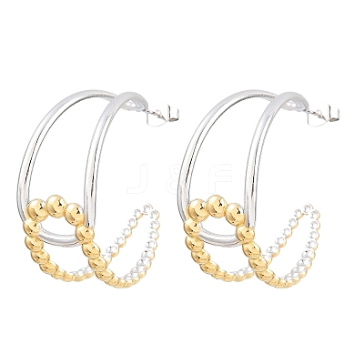 304 Stainless Steel Stud Earrings for Women SA-CBA45D5-34GP-1