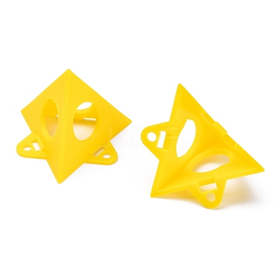 2 Sets 2 Style Triangle Plastic Picture Frame Support Strands AJEW-GA0003-80-1