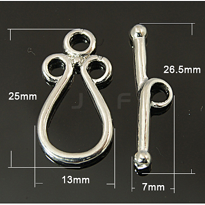 Brass Toggle Clasps LS-KK-H392-P-1
