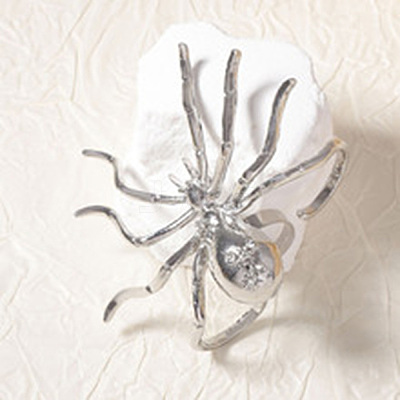 Halloween Alloy Rhinestone Adjustable Cuff Open Rings RJEW-P162-01P-1