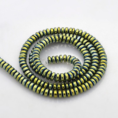 Electroplate Non-magnetic Synthetic Hematite Beads Strands G-J216C-07-1