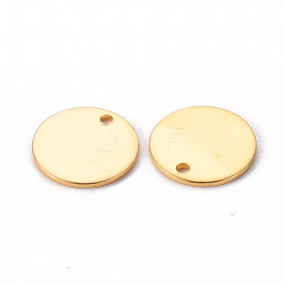 201 Stainless Steel Stamping Blank Tag Pendants STAS-T058-12mm-G-1