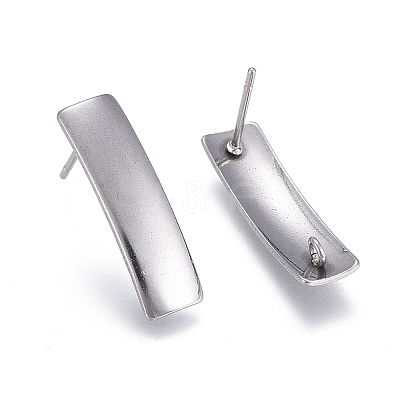 Non-Tarnish 304 Stainless Steel Stud Earring Findings STAS-L238-079P-1