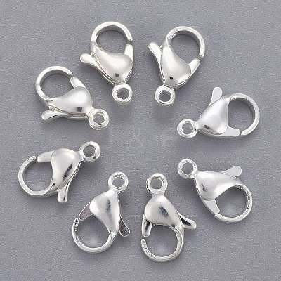 304 Stainless Steel Lobster Claw Clasps STAS-E464-21E-S-1
