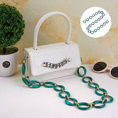 Handmade Imitation Gemstone Style Link Chains AJEW-J034-01B-1