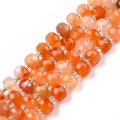 Natural Carnelian Beads Strands G-N327-08M-1