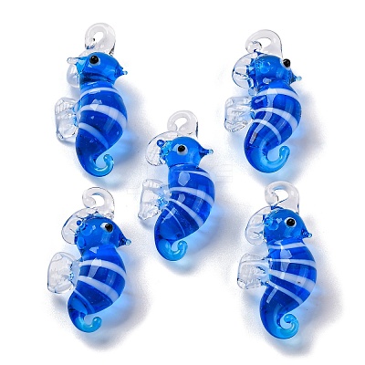 Handmade Lampwork Pendants LAMP-S068-08H-1