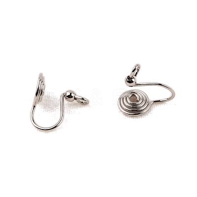 Brass Clip-on Earring Findings WG21877-13-1