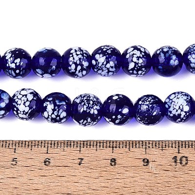 Handmade Lampwork Beads Strands LAMP-Q041-11F-1