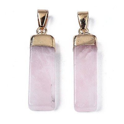 Natural Rose Quartz Pendants LS-G-S359-313B-1