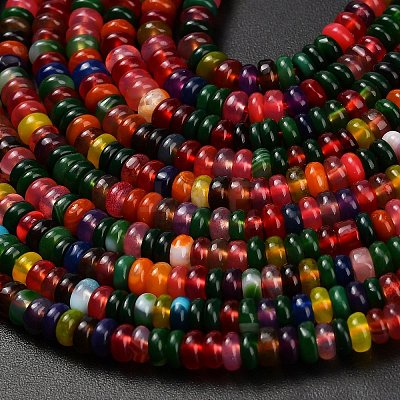 Natural Agate Beads Strands G-L635-A01-4x2mm-02-1