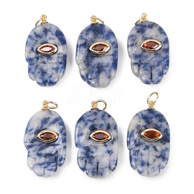 Natural Blue Spot Jasper Pendants G-Z134-05D-1
