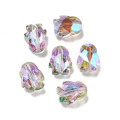 Electroplate Glass Beads EGLA-A041-01-HR02-1