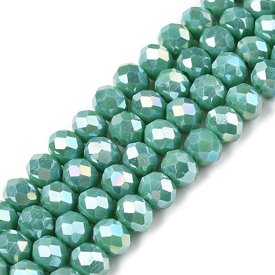 Electroplate Glass Beads Strands LS-EGLA-A044-P6mm-B31-1