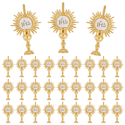 30Pcs Holy Grail Alloy Cabochons FIND-ME0002-69G-1