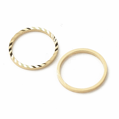 Brass Linking Rings KK-F831-018E-G-RS-1