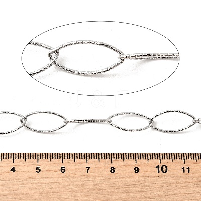 304 Stainless Steel Oval Link Chains CHS-C018-01B-P-1