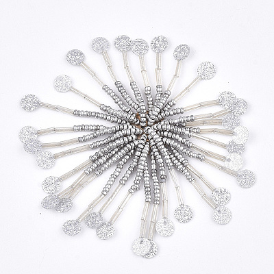 Glass Seed Beads Cabochons FIND-T044-04D-1